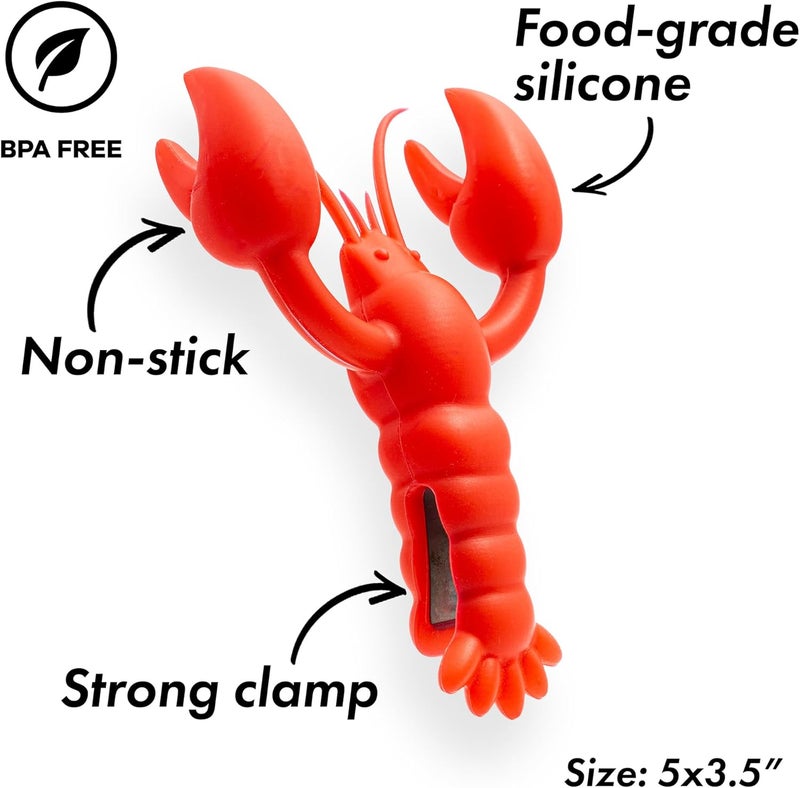 TG The Lobster Silicone Utensil Rest - Kitchen Gifts, Silicone Spoon Rest for Stove Top - Heat-Resistant, Funny Kitchen Gifts, Cooking Gifts - Non-Slip Spoon Holder Stove Organizer - Image 2
